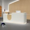 Meja Resepsionis Kantor Desain Rapi dan Elegan