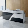 Meja Resepsionis Modern Custom untuk Area Kantor
