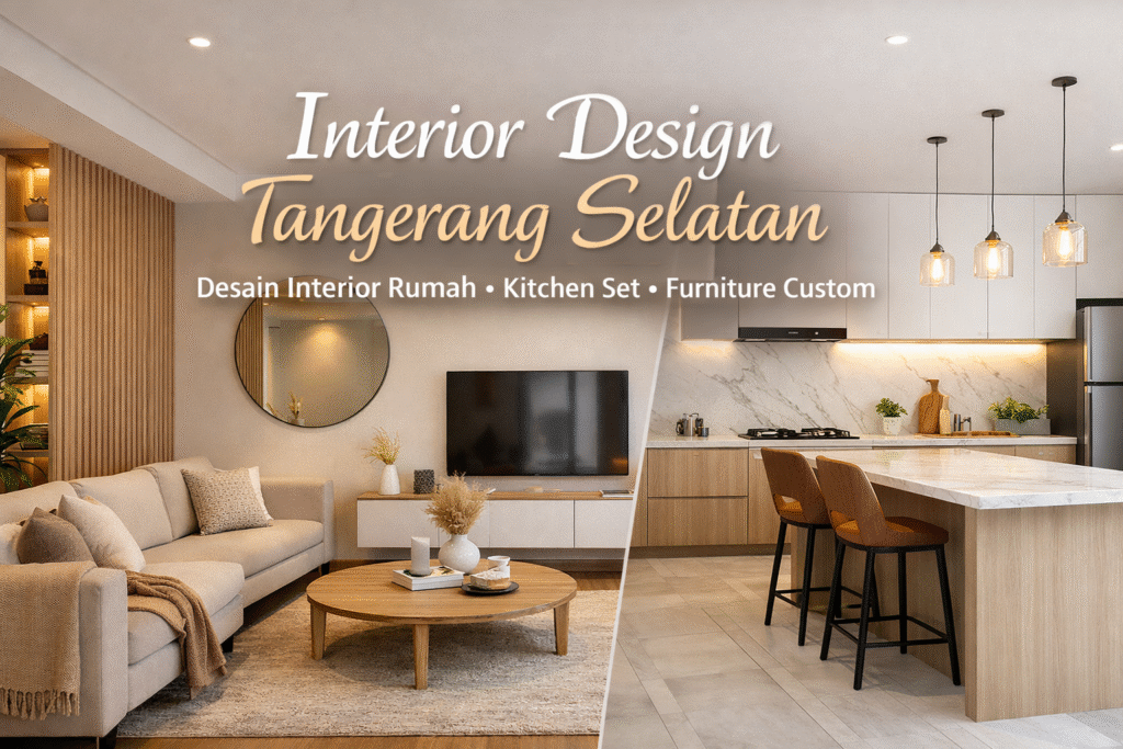 Interior Design Tangerang Selatan – Inspirasi Kitchen Set, Wardrobe, dan Interior Rumah Modern