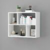 rak dinding minimalis putih ukuran 80x65 cm modern multifungsi