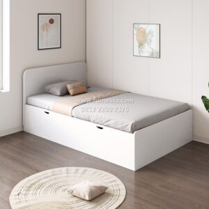 Tempat Tidur Minimalis Modern dengan Laci Rahasia