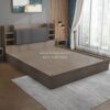 Tempat Tidur Minimalis dengan Headboard Rak Multifungsi