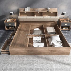 Tempat Tidur Pintar dengan Ruang Simpan Maksimal