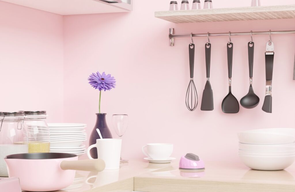 tips menata kitchen set agar terlihat rapi