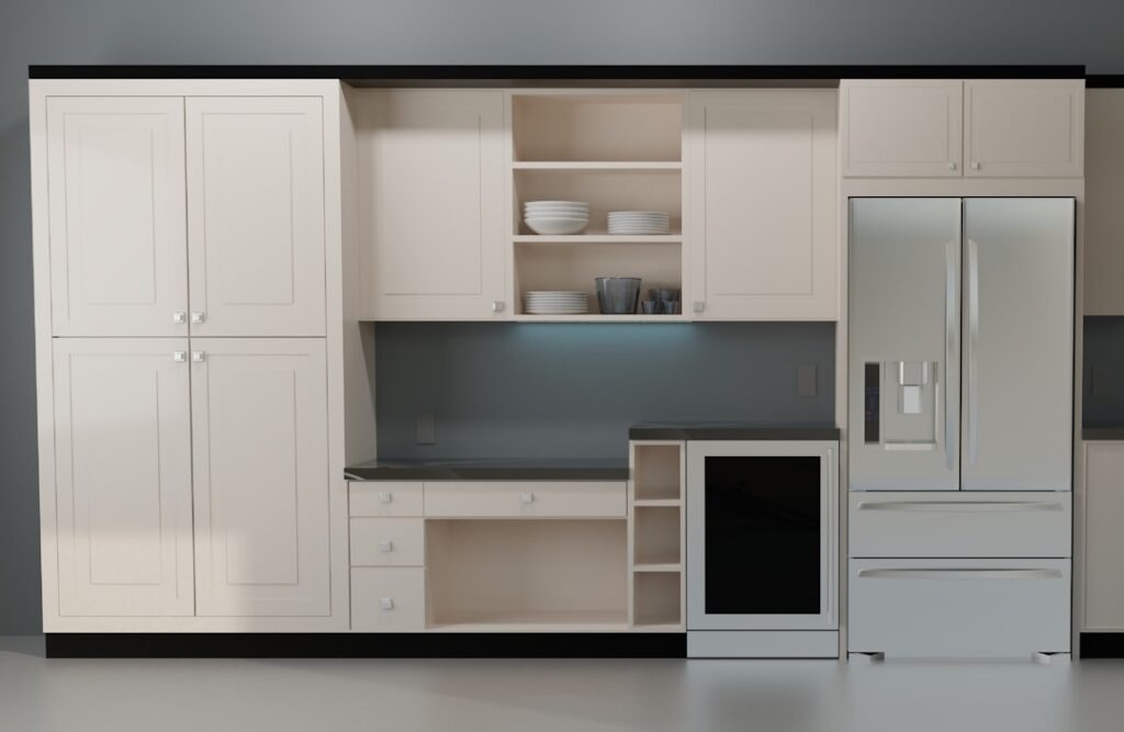 perbandingan kitchen set minimalis dan semi klasik di Tangerang Selatan