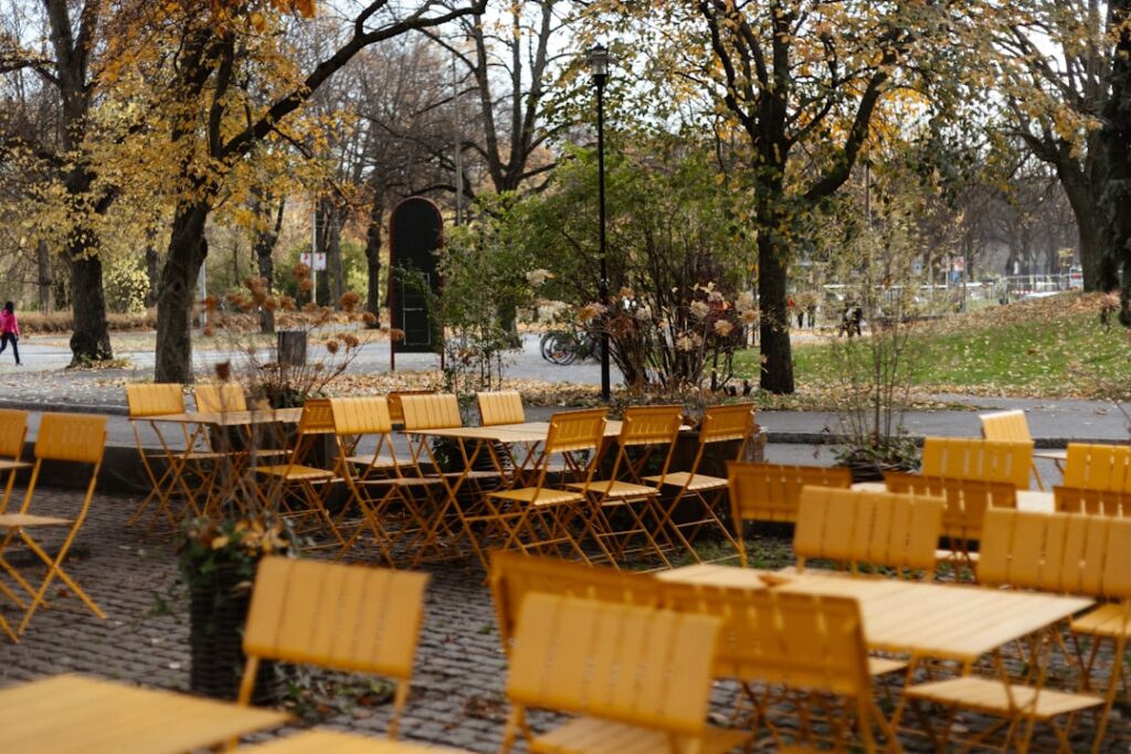 furniture cafe outdoor yang tahan lama