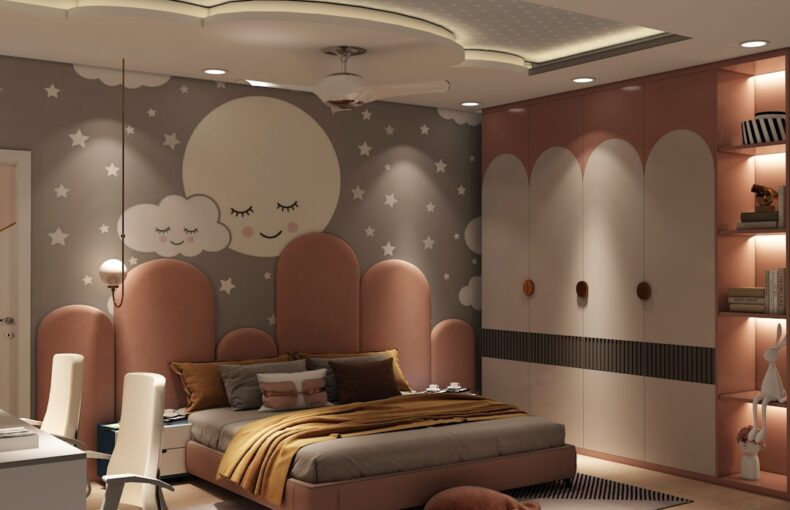 inspirasi desain bunk beds kustom untuk anak perempuan