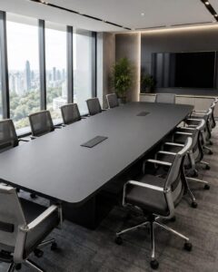 Meja Meeting Executive Custom untuk Ruang Rapat Modern